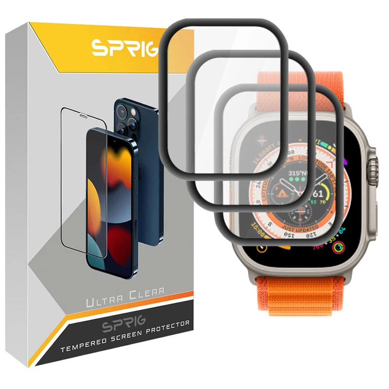 محافظ صفحه نمایش نانو اسپریگ مدل SPG مناسب برای ساعت هوشمند هاینو تکو T89 Ultra Max بسته سه عددی