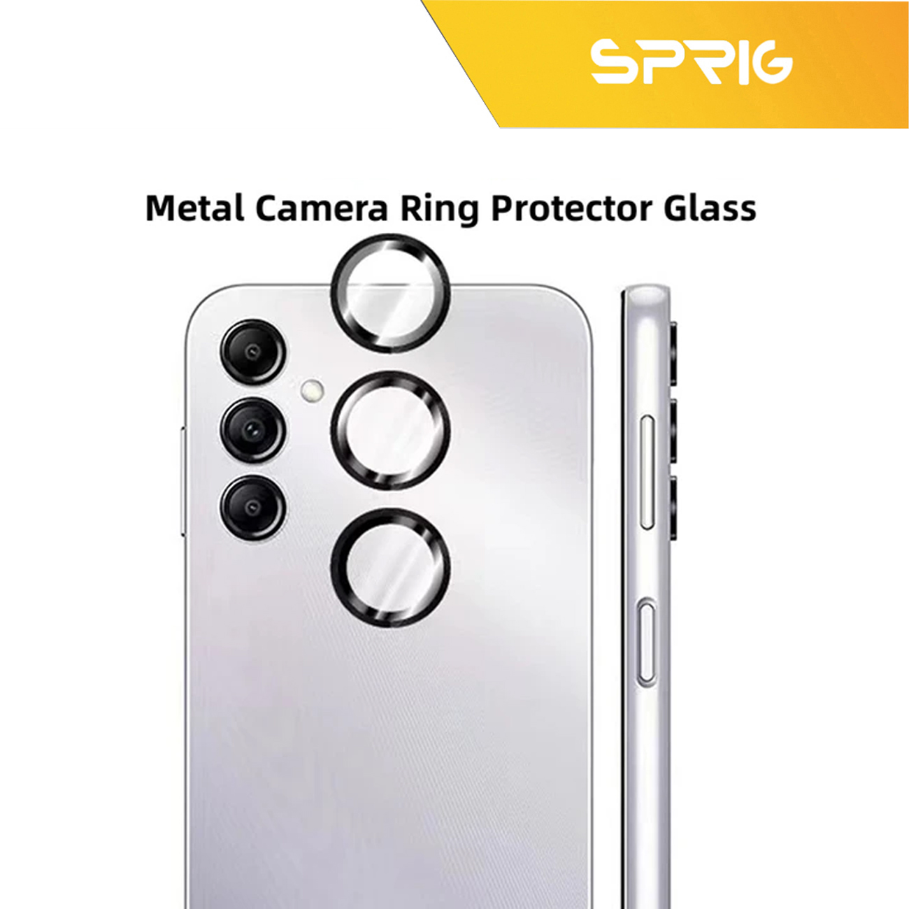 محافظ لنز دوربین اسپریگ مدل Ring-BK-FU مناسب برای گوشی موبایل سامسونگ Galaxy A54 5G به همراه محافظ پشت و محافظ صفحه نمایش