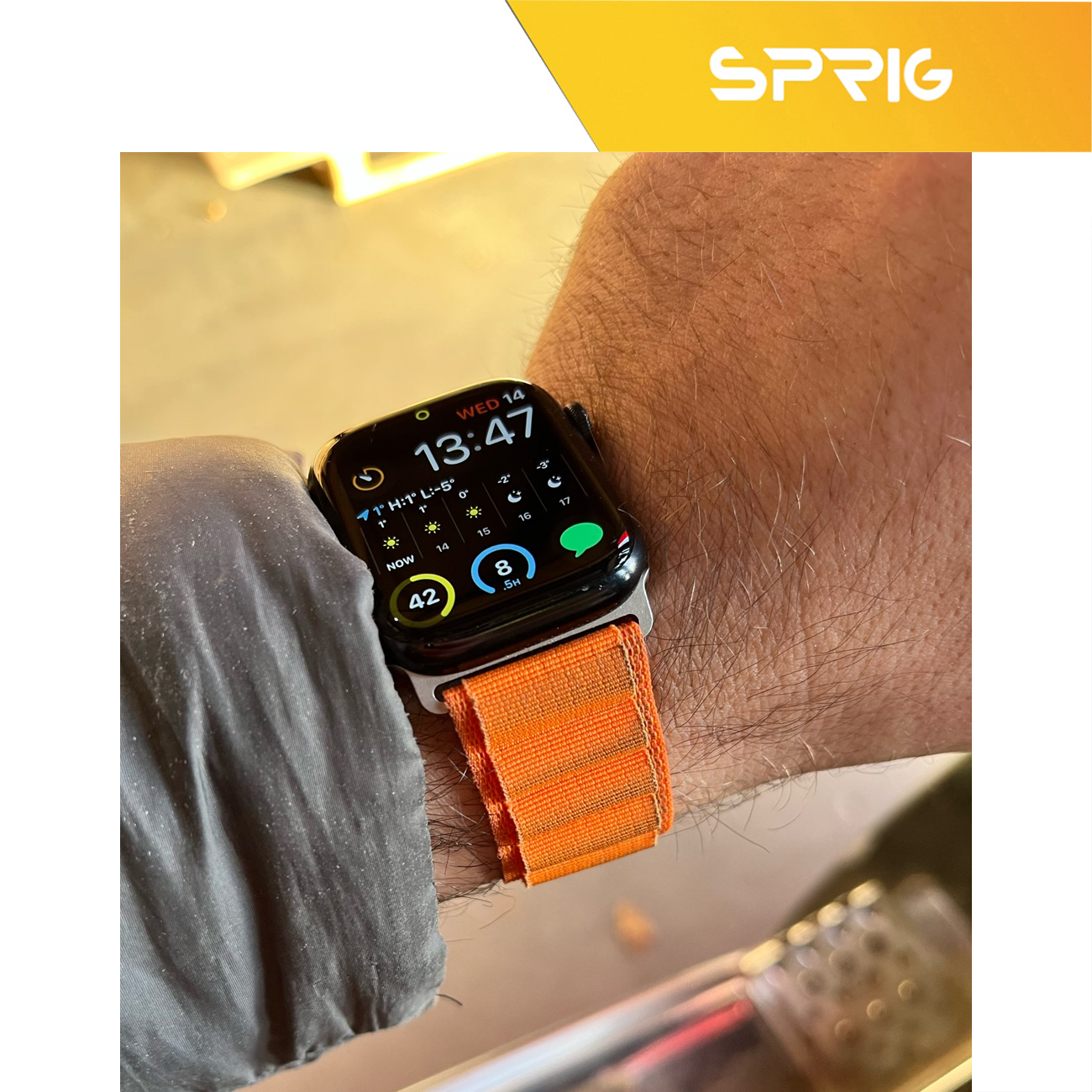 بند اسپریگ مدل َAlpine-Faceoff مناسب برای اپل واچ Series 8 Aluminum 45mm / Series 7 Aluminum 45mm به همراه کاور