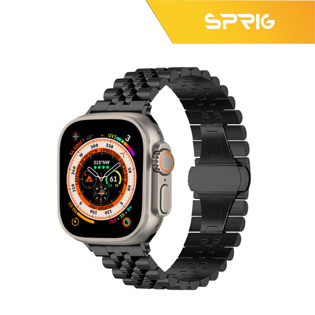 بند اسپریگ مدل RLX مناسب برای اپل واچ Series 7 Aluminum 41mm