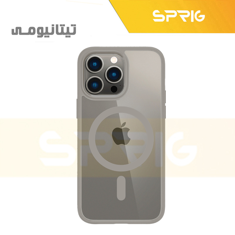 کاور اسپریگ مدل Magsafe simple Titanium مناسب برای گوشی موبایل اپل Iphone 15 Pro Max