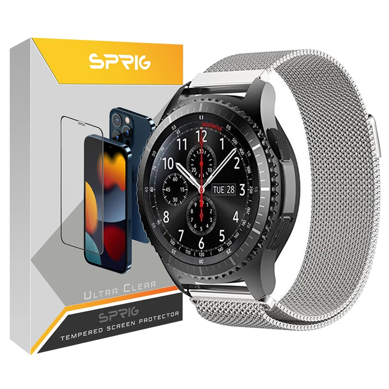 بند اسپریگ مدل Milanese مناسب برای ساعت هوشمند سامسونگ Galaxy Watch Active / Watch 2 40mm / Watch 2 44mm