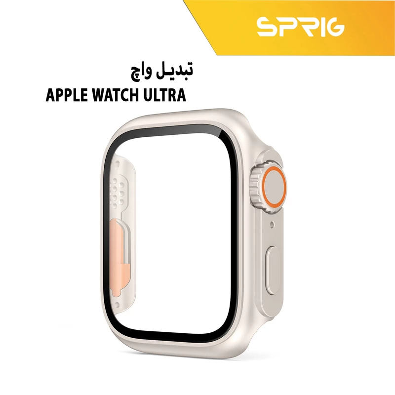 کاور اسپریگ مدل face-off مناسب برای اپل واچ Series 4 44mm / Series 5 44mm / Series 6 44mm  به همراه محافظ صفحه نمایش