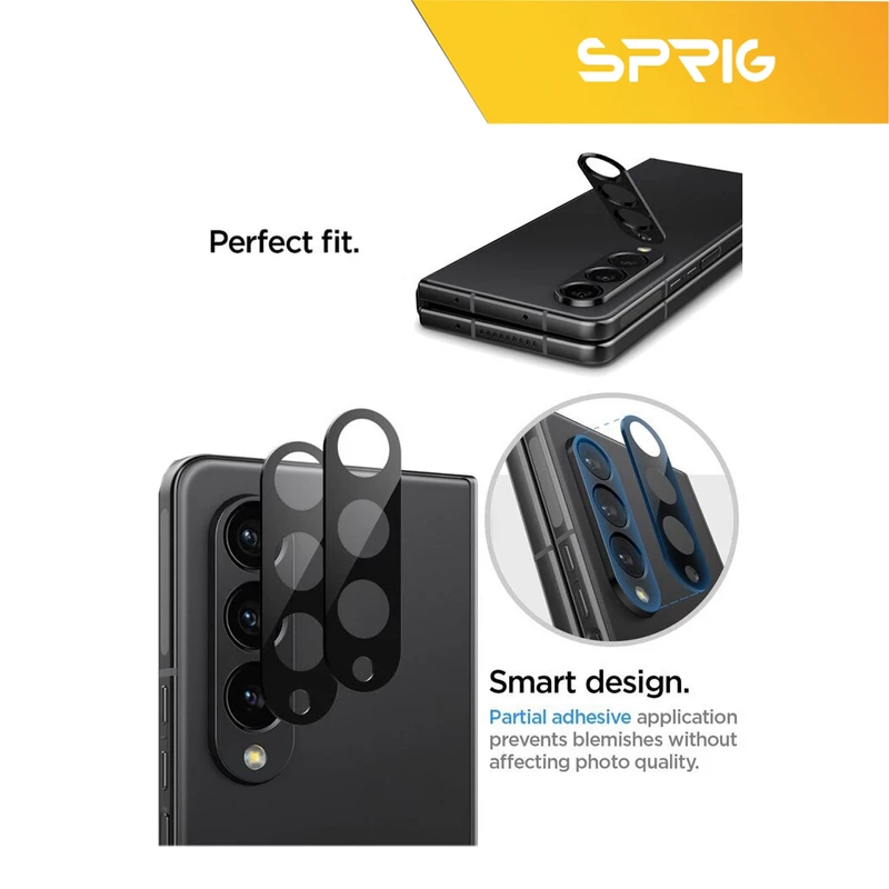 محافظ لنز دوربین اسپریگ مدل 3D-SP مناسب برای گوشی موبایل سامسونگ Galaxy Z Fold 4