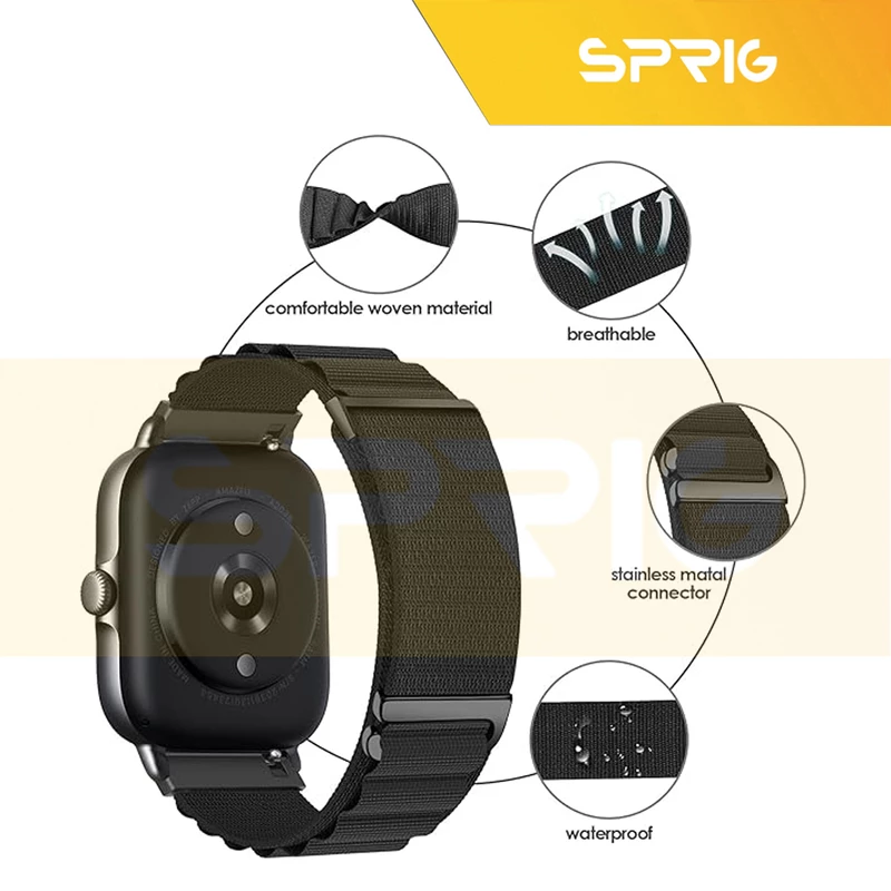 بند اسپریگ مدل Loop Alpine TW مناسب برای ساعت هوشمند هایلو Watch 2 Pro / LS02 Pro