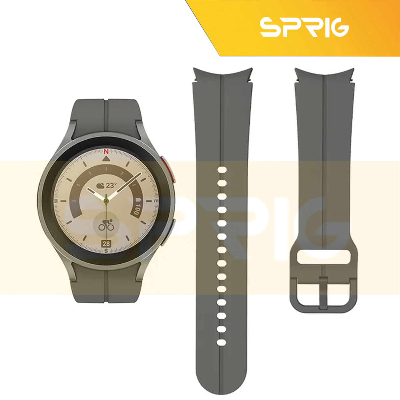 بند اسپریگ مدل Silic ORG مناسب برای ساعت هوشمند سامسونگ Galaxy Watch 4 40mm / Watch 4 44mm / Watch 4 Classic 42mm / Watch 4 Classic 46mm