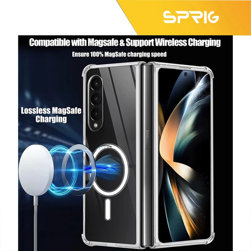 کاور اسپریگ مدل Clear Magsafe مناسب برای گوشی موبایل سامسونگ Galaxy Z Fold 4