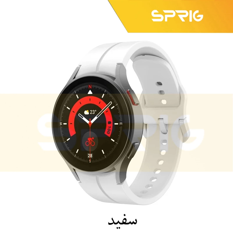 بند اسپریگ مدل Silic ORG مناسب برای ساعت هوشمند سامسونگ Galaxy Watch 4 40mm / Watch 4 44mm / Watch 4 Classic 42mm / Watch 4 Classic 46mm