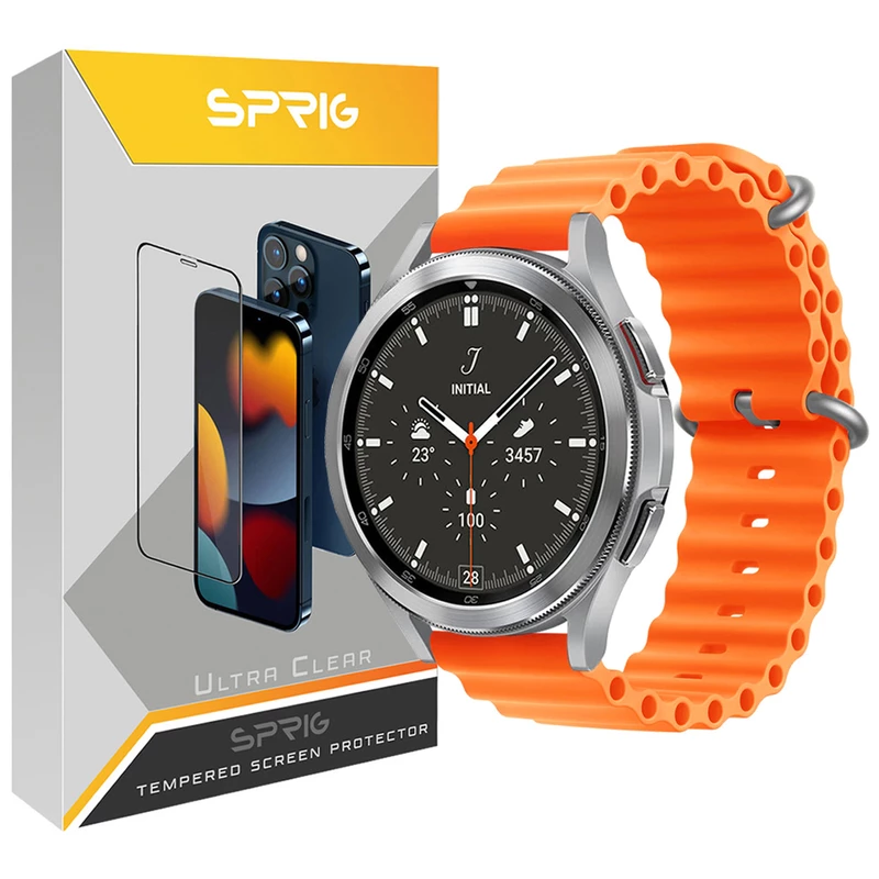 بند اسپریگ مدل Ocean مناسب برای ساعت هوشمند سامسونگ Galaxy Watch 4 Classic 42mm / Watch 4 Classic 46mm