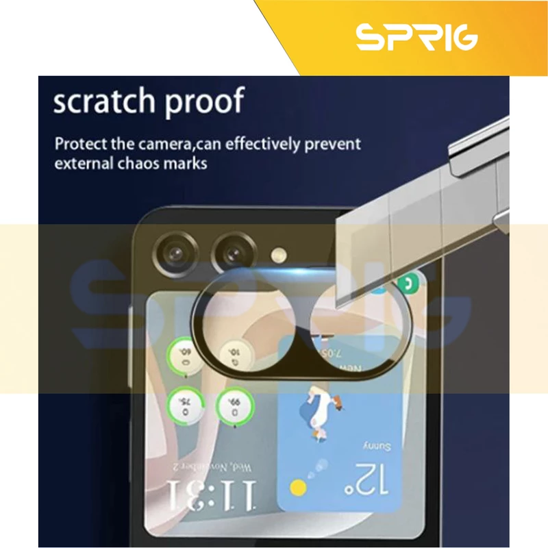 محافظ لنز دوربین اسپریگ مدل 3D-SP مناسب برای گوشی موبایل سامسونگ Galaxy Z Flip 5