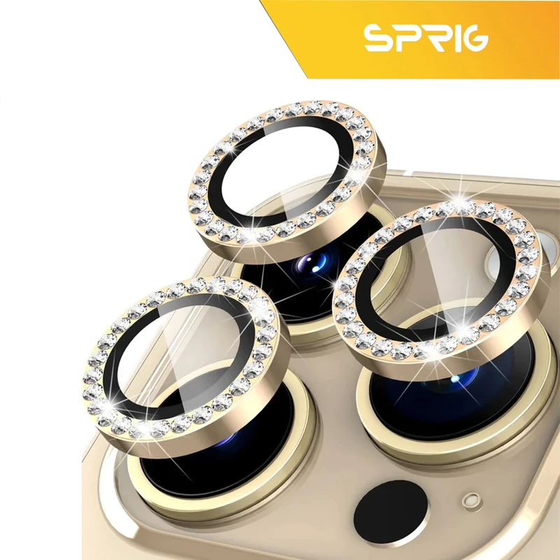 محافظ لنز دوربین اسپریگ مدل Ring metal Diamond مناسب برای گوشی موبایل اپل Iphone 12 Pro Max