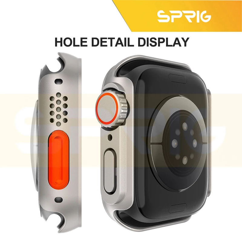 کاور اسپریگ مدل Switch مناسب برای اپل واچ Series 8 Aluminum 45mm / Series 7 Aluminum 45mm به همراه محافظ صفحه نمایش