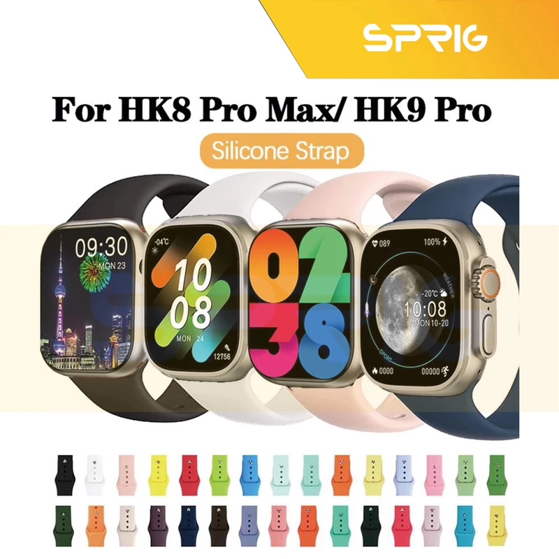 بند اسپریگ مدل Silicone مناسب برای ساعت هوشمند ویرفیت HK9 Pro