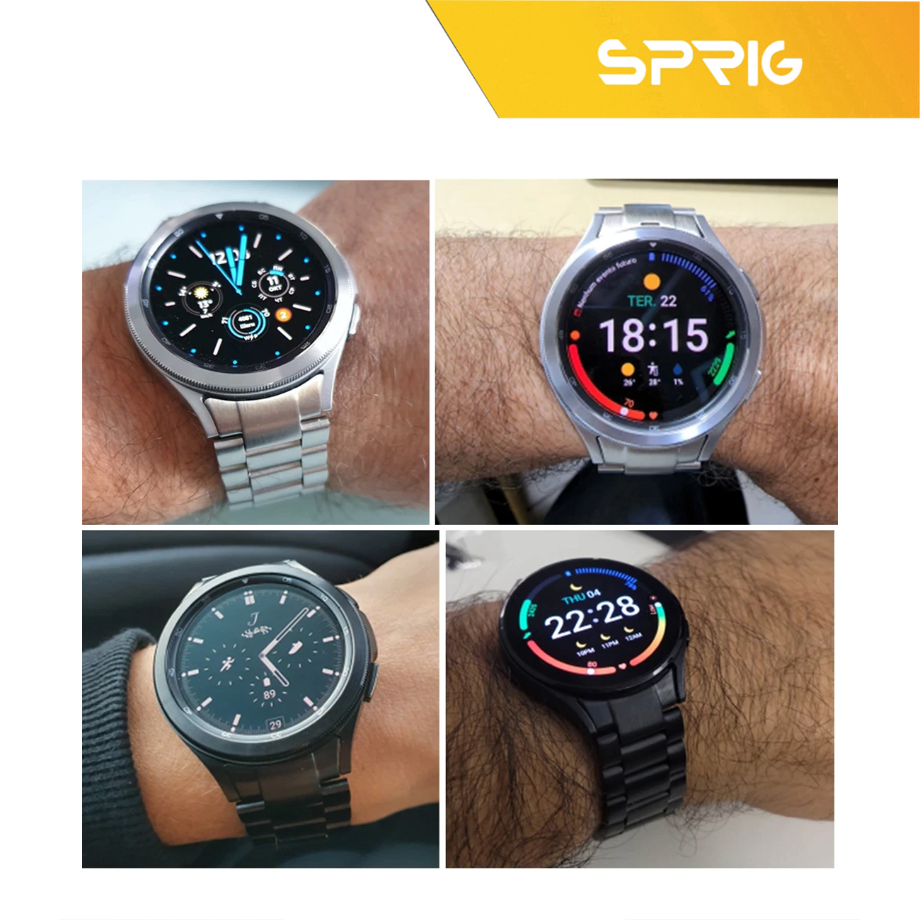 بند اسپریگ مدل 3Bid-20SP مناسب برای ساعت هوشمند سامسونگ Galaxy Watch 5 40mm / Watch 5 44mm / Watch 5 pro 45mm