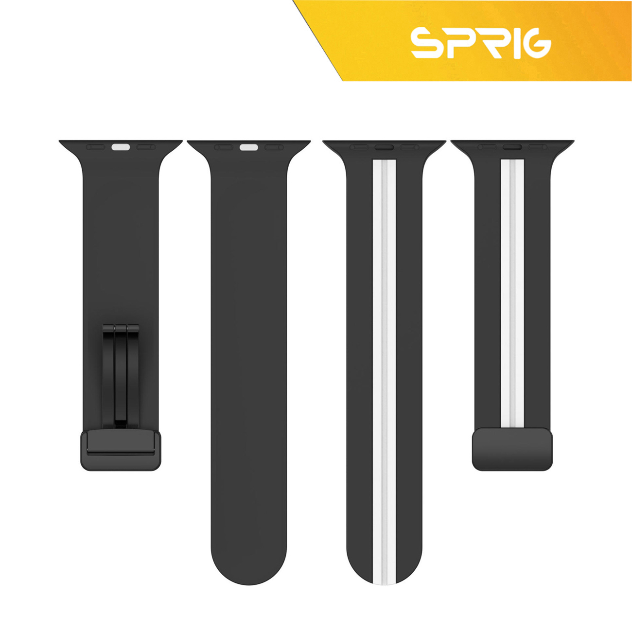 بند اسپریگ مدل New Version Sic Dual color مناسب برای اپل واچ 42 / 44 / 45 / 49 میلی متر