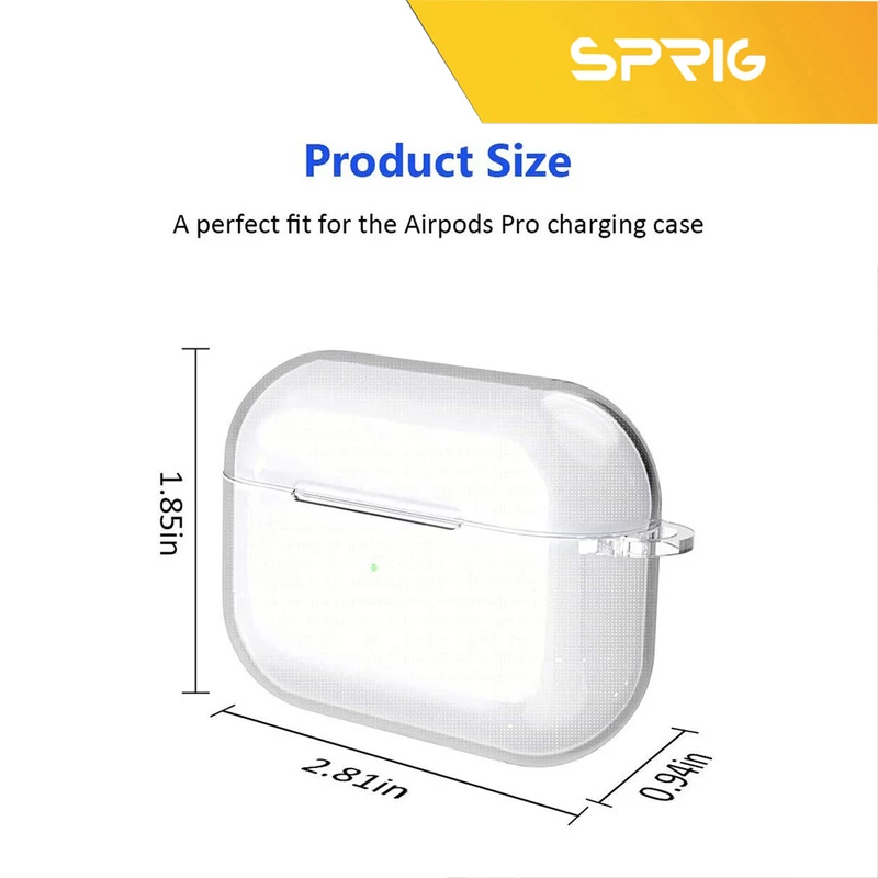 کاور اسپریگ مدل Transparent Guard مناسب برای کیس اپل ایرپاد Airpod Pro