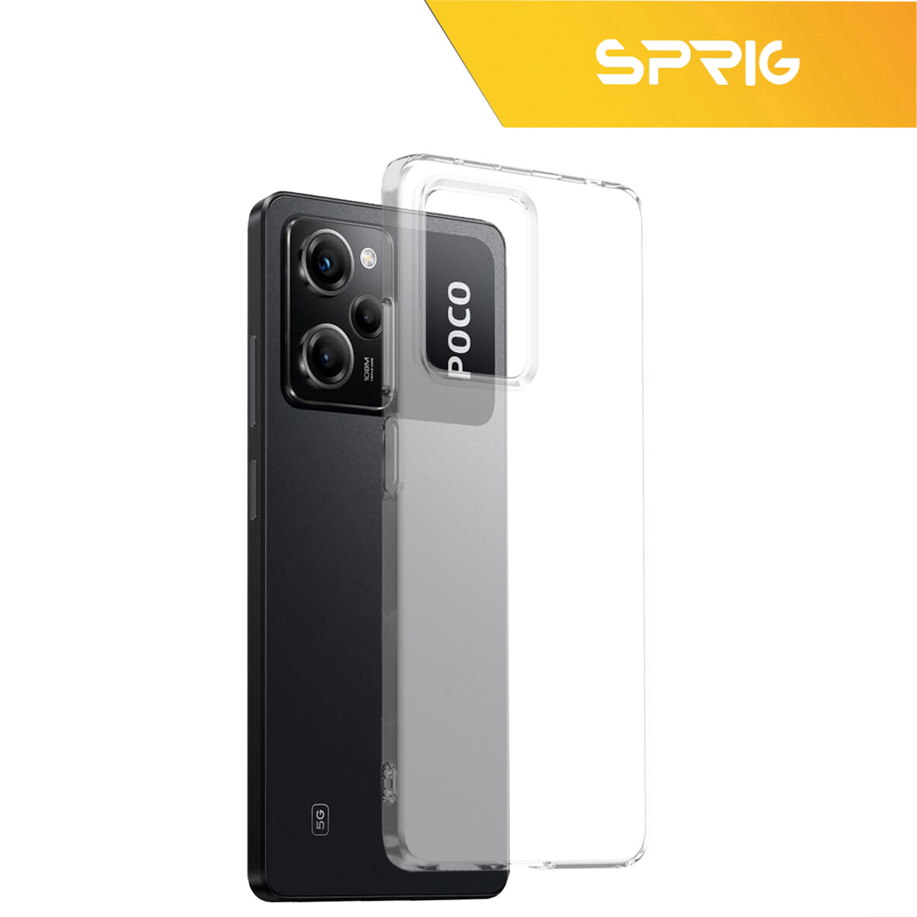 کاور اسپریگ مدل Clear مناسب برای گوشی موبایل شیائومی Poco X5 Pro 5G / Redmi Note 12 Pro 5G / Note 12 Pro Speed