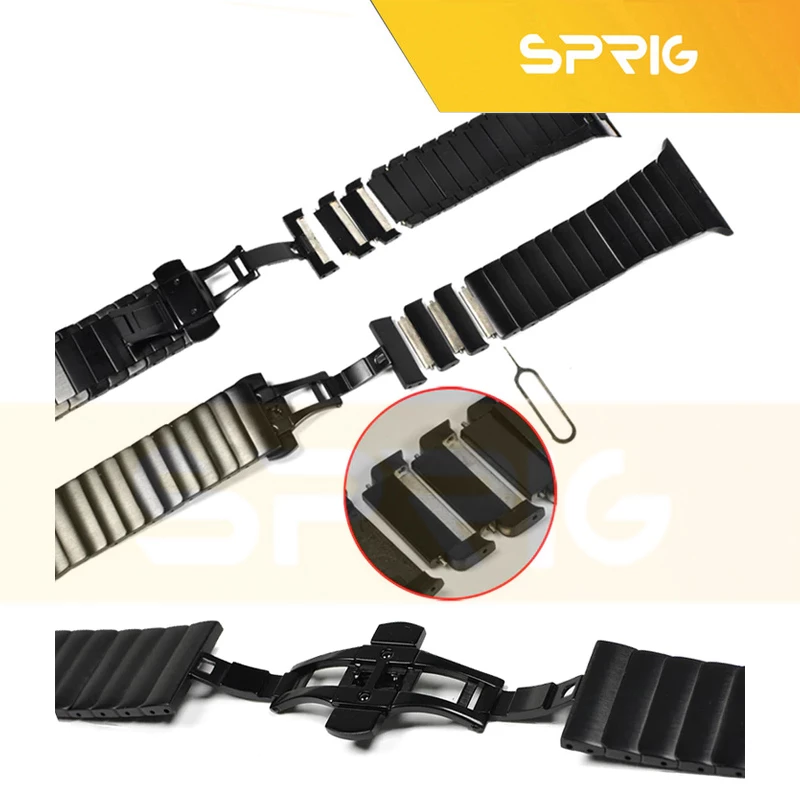 بند اسپریگ مدل Butterfly مناسب برای اپل واچ Series 8 45mm / Series 9 45mm