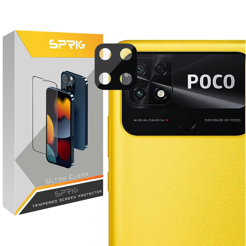 محافظ لنز دوربین اسپریگ مدل 3D-SP مناسب برای گوشی موبایل شیائومی Poco C40 / Redmi 10C
