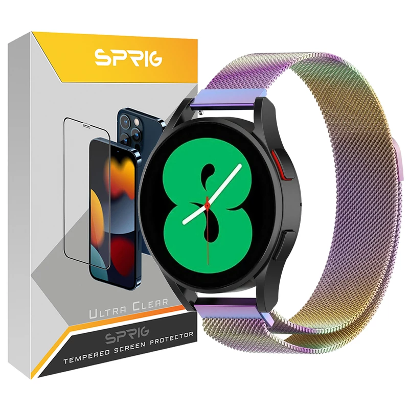 بند اسپریگ مدل Milanese مناسب برای ساعت هوشمند سامسونگ Galaxy Watch 4 44mm