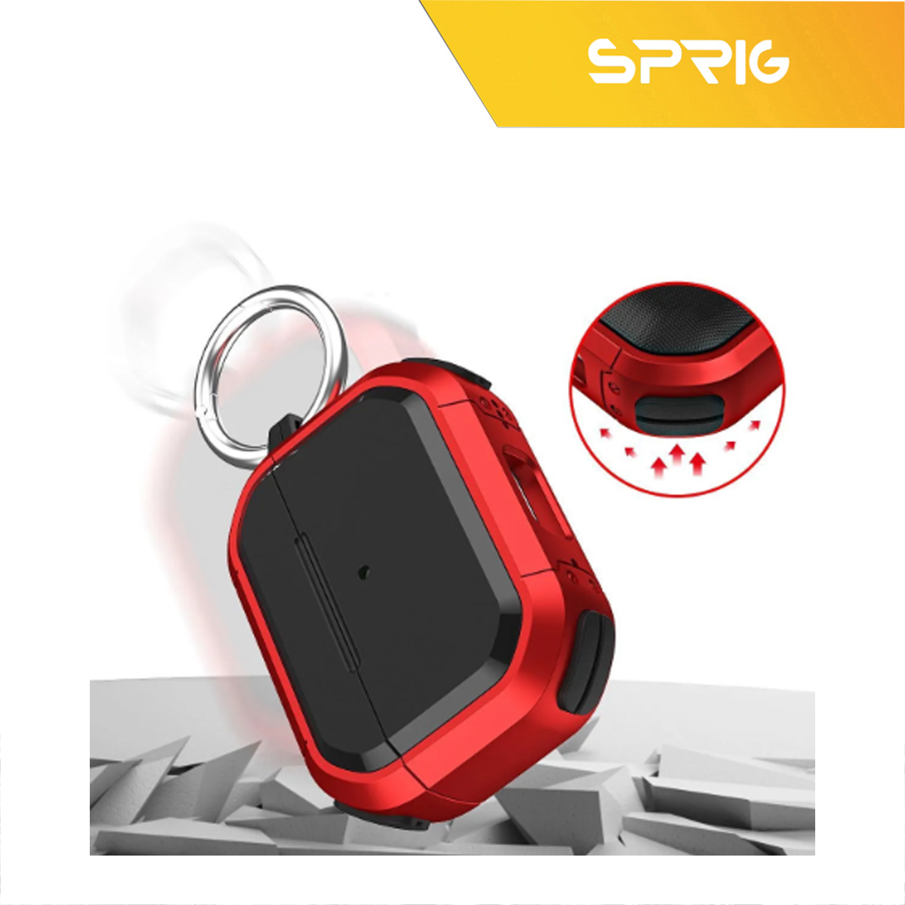 کاور اسپریگ مدل EggShell مناسب برای کیس اپل Airpod Pro 2