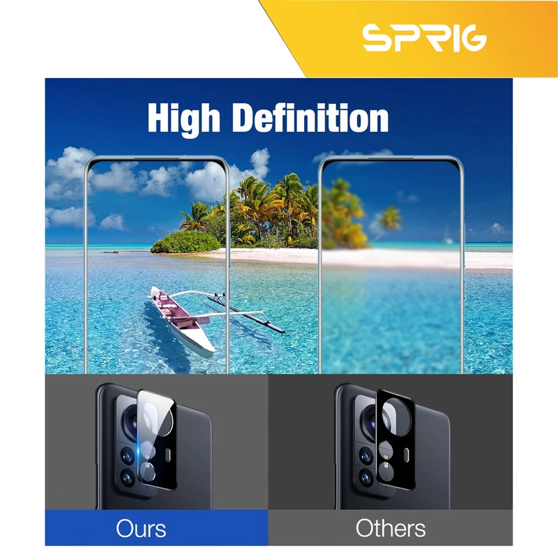 محافظ لنز دوربین اسپریگ مدل 3D-SP مناسب برای گوشی موبایل شیائومی 12 Pro