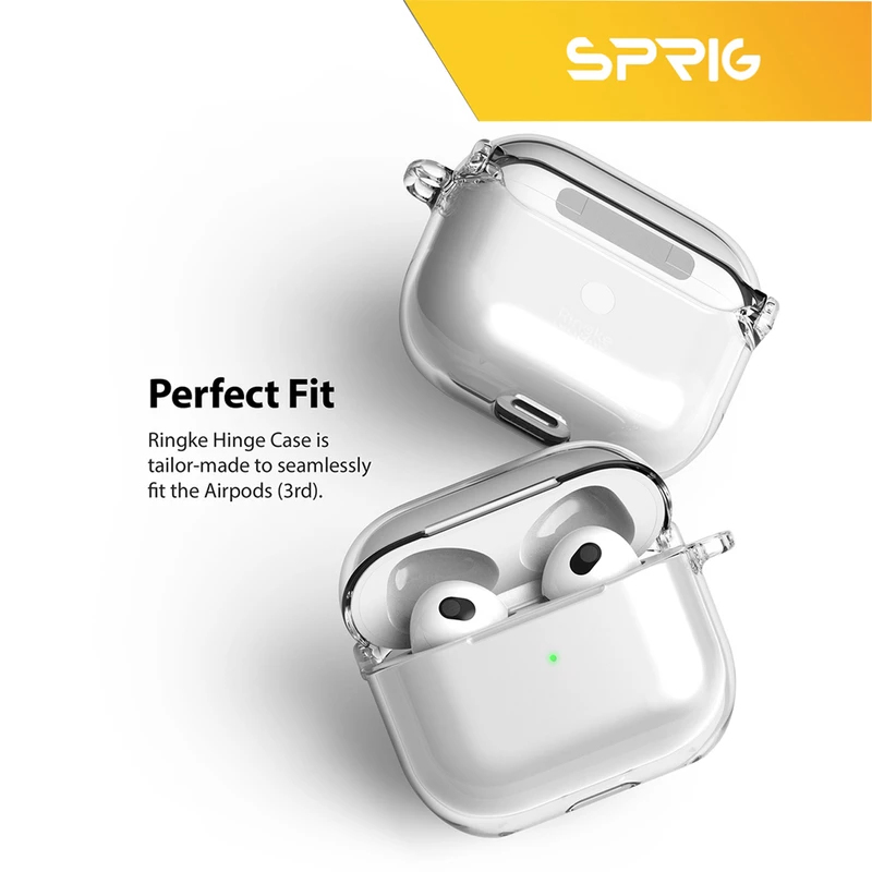 کاور اسپریگ مدل Clear-SP مناسب برای کیس اپل ایرپاد Airpod 3