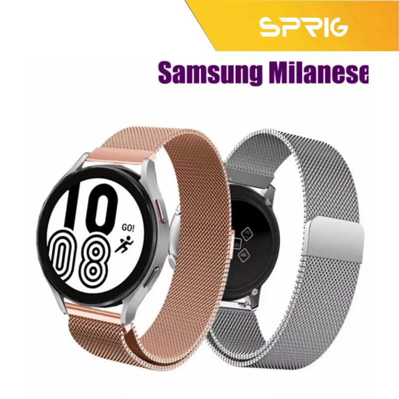 بند اسپریگ مدل Milanese مناسب برای ساعت هوشمند سامسونگ Galaxy Watch Active 1 / Active 2 40mm / Active 2 44mm / Watch 3 size 41mm