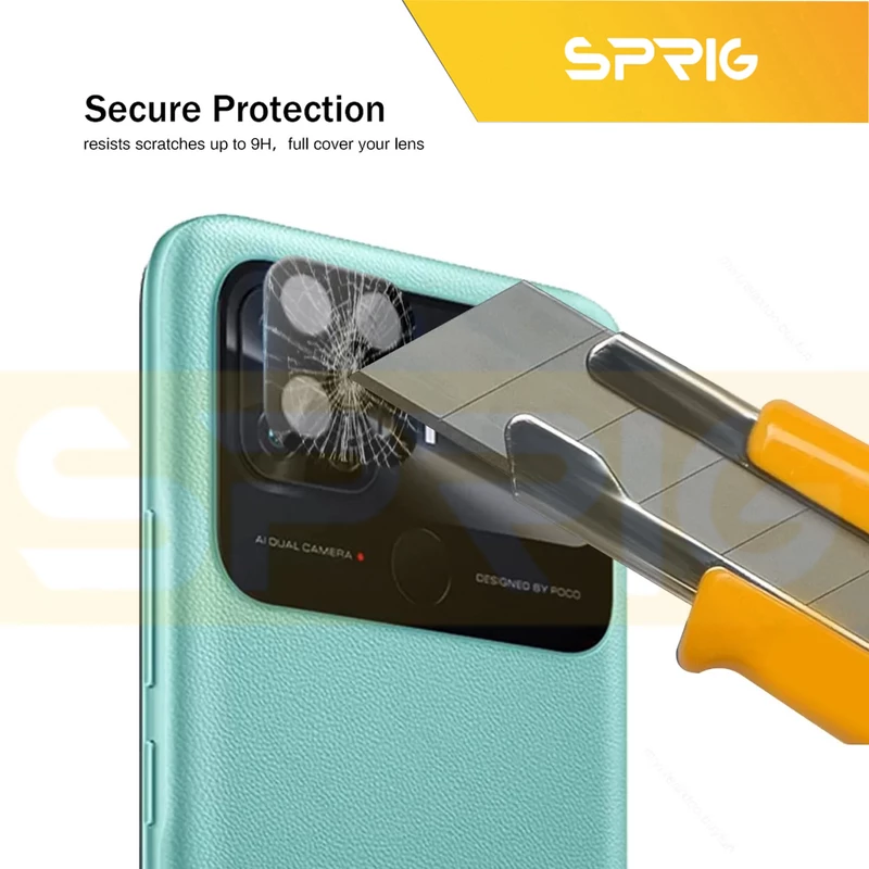 محافظ لنز دوربین اسپریگ مدل 3D-SP مناسب برای گوشی موبایل شیائومی Poco C40 / Redmi 10C