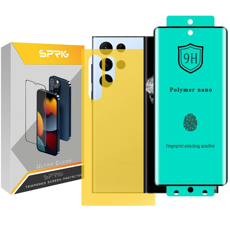 برچسب پوششی مدل NAP-SPG مناسب برای گوشی موبایل سامسونگ Galaxy S22 ultra به همراه محافظ صفحه نمایش
