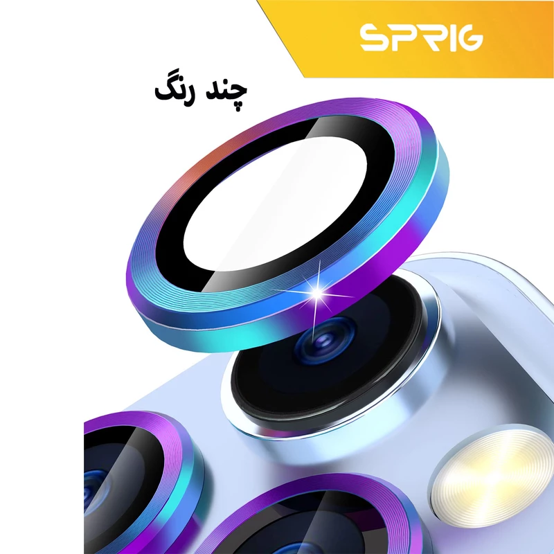 محافظ لنز دوربین اسپریگ مدل Ring-BK-FU مناسب برای گوشی موبایل سامسونگ Galaxy A54 5G به همراه محافظ پشت و محافظ صفحه نمایش