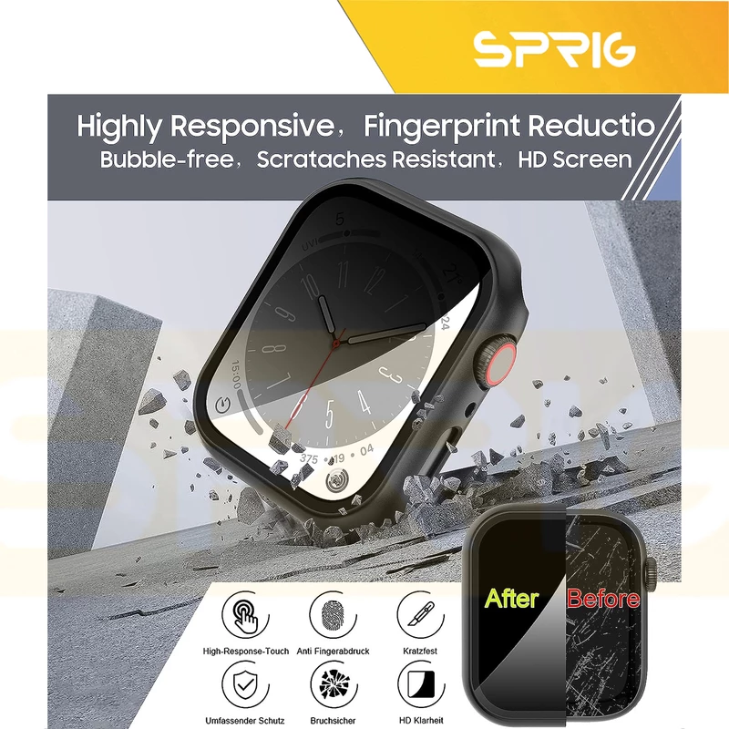 کاور اسپریگ مدل Privacy Guard مناسب برای اپل واچ Series 4 44mm / series 5 44mm / series 6 44mm