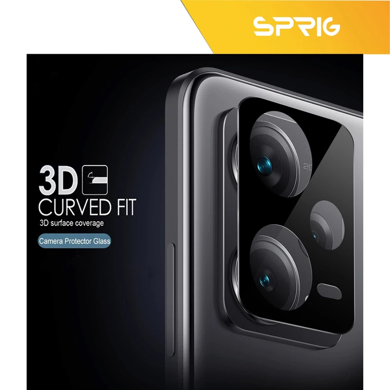 محافظ لنز دوربین اسپریگ مدل 3D-SP مناسب برای گوشی موبایل شیائومی Redmi Note 12 Pro 5G