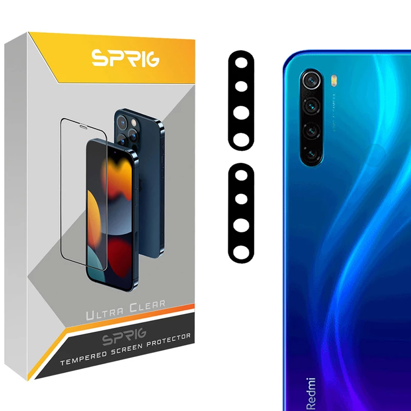 محافظ لنز دوربین اسپریگ مدل LNSP مناسب برای گوشی موبایل شیائومی Redmi Note 8 / 8T بسته دو عددی
