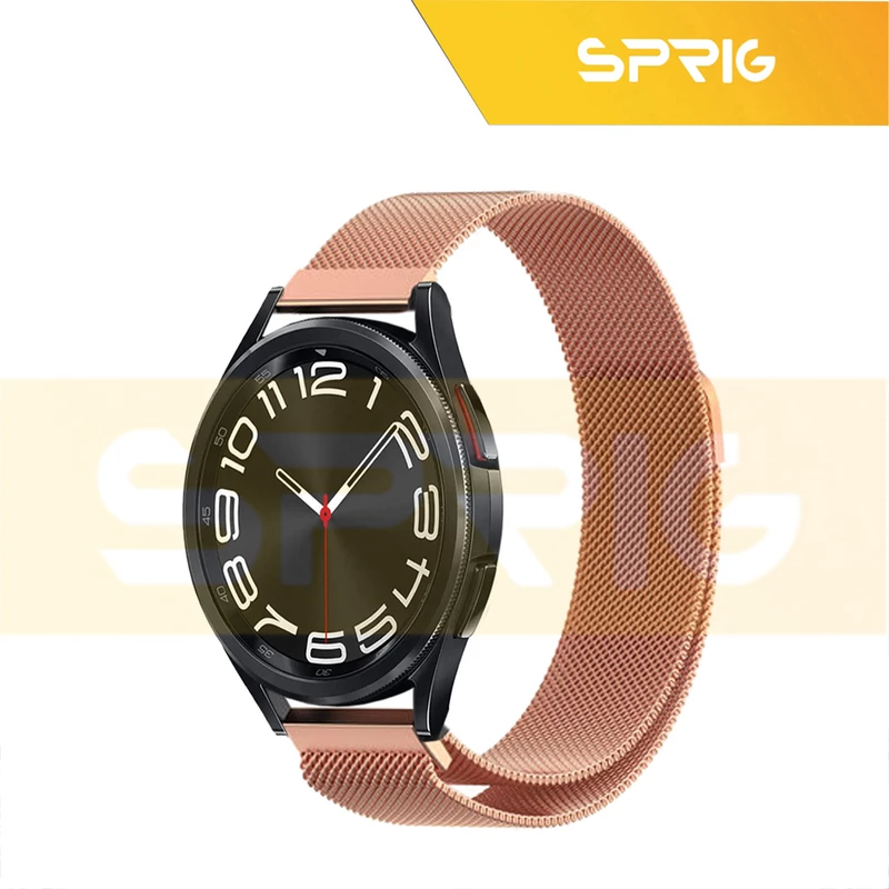 بند اسپریگ مدل Milanese مناسب برای ساعت هوشمند سامسونگ Galaxy Watch 6 Classic 47mm