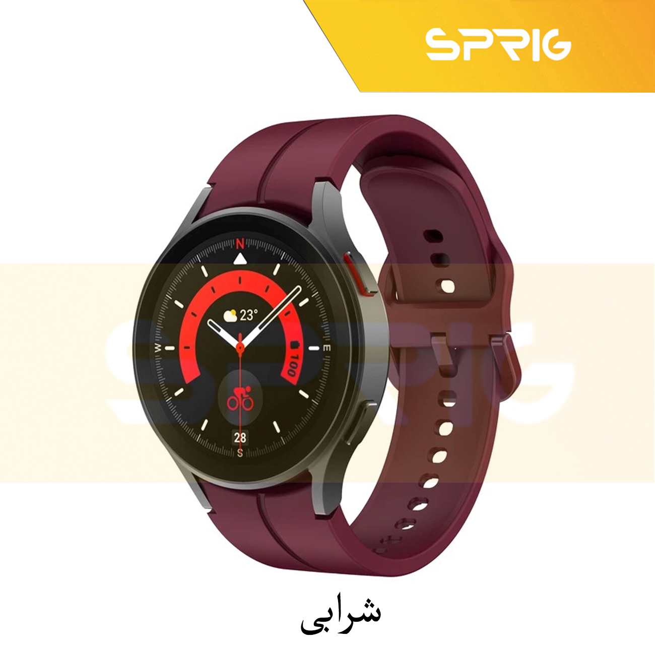 بند اسپریگ مدل Silic ORG مناسب برای ساعت هوشمند سامسونگ Galaxy Watch 6 Classic 47mm