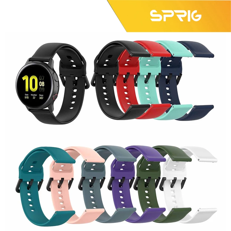 بند اسپریگ مدل SGK-22SP مناسب برای ساعت هوشمند شیائومی QCY GTC
