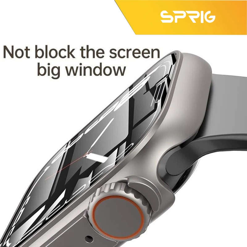 کاور اسپریگ مدل face-off مناسب برای اپل واچ Series 8 Aluminum 45mm / Series 7 Aluminum 45mm به همراه محافظ صفحه نمایش