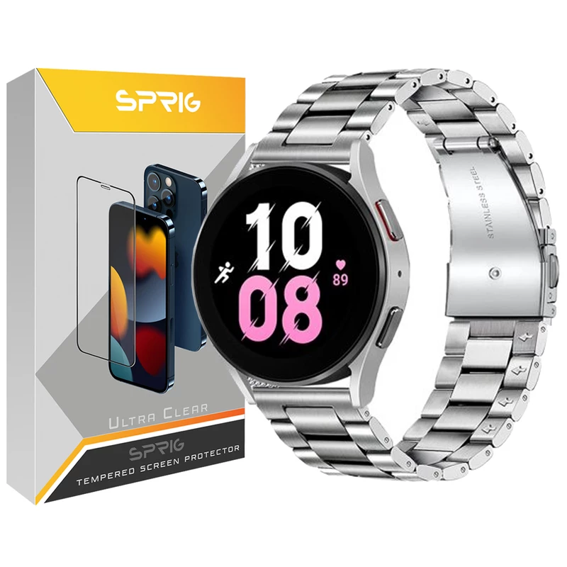 بند اسپریگ مدل 3Bead مناسب برای ساعت هوشمند سامسونگ Galaxy Watch 4/5/6 size 40/43/44/46/47mm