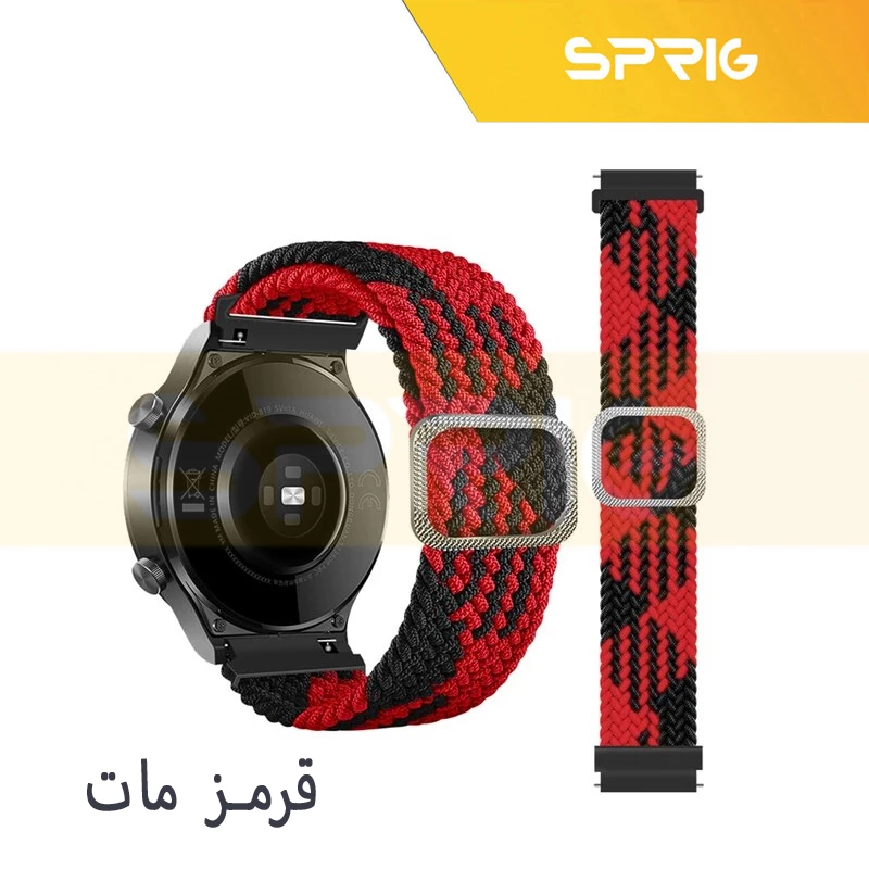 بند اسپریگ مدل Braided Loop Solo مناسب برای ساعت هوشمند سامسونگ Galaxy Watch 6 40mm / watch 6 44mm / Watch 6 Classic 43mm / Watch 6 Classic 47mm
