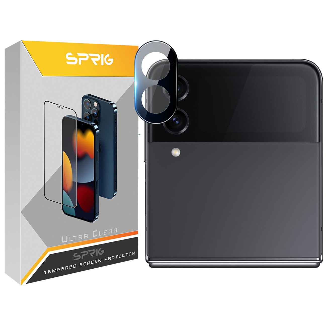 محافظ لنز دوربین اسپریگ مدل 3D SP مناسب برای گوشی موبایل سامسونگ Galaxy Zflip 4