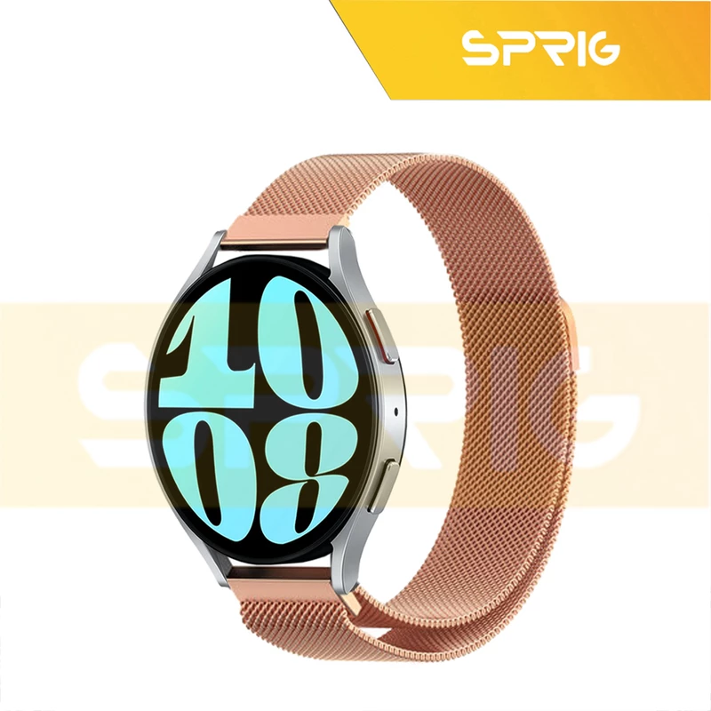 بند اسپریگ مدل Milanese مناسب برای ساعت هوشمند سامسونگ Galaxy Watch 6 40mm / watch 6 44mm / Watch 6 Classic 43mm / Watch 6 Classic 47mm