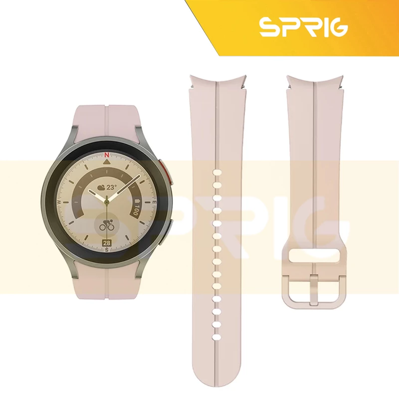 بند اسپریگ مدل Silic ORG مناسب برای ساعت هوشمند سامسونگ Galaxy Watch 4/5/6 size 40/43/44/46/47mm
