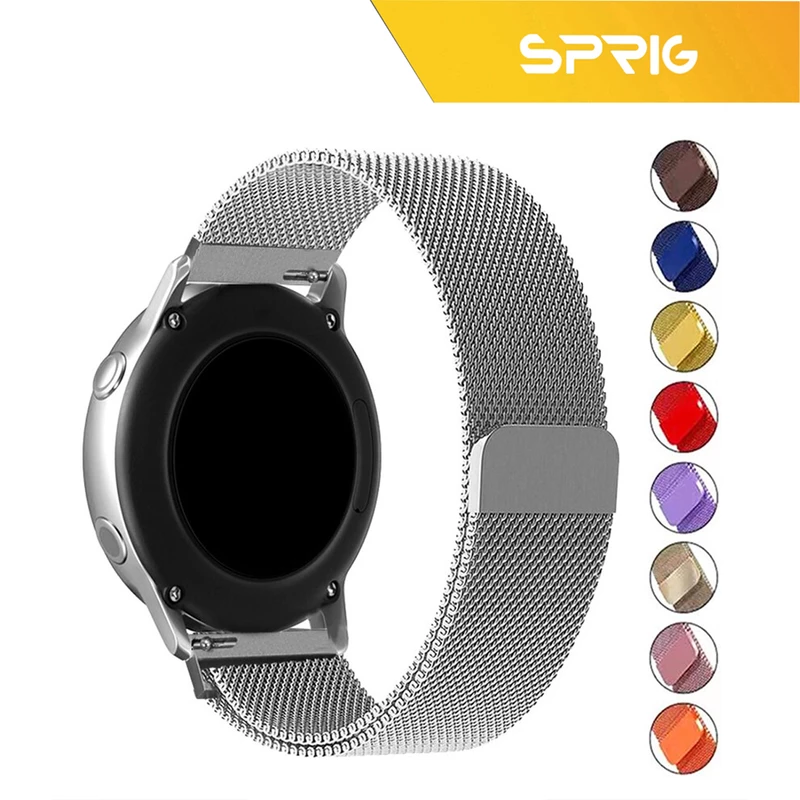 بند اسپریگ مدل Milanese مناسب برای ساعت هوشمند سامسونگ Galaxy Watch Active 1 / Active 2 40mm / Active 2 44mm / Watch 3 size 41mm