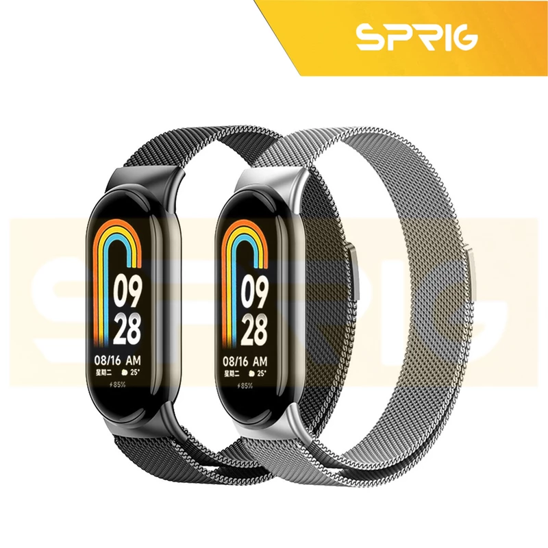 بند اسپریگ مدل Milanese مناسب برای ساعت هوشمند شیائومی Mi Band 8
