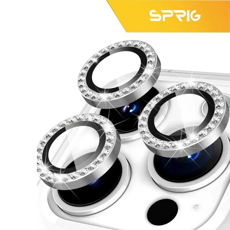 محافظ لنز دوربین اسپریگ مدل Ring metal Diamond مناسب برای گوشی موبایل اپل Iphone 11