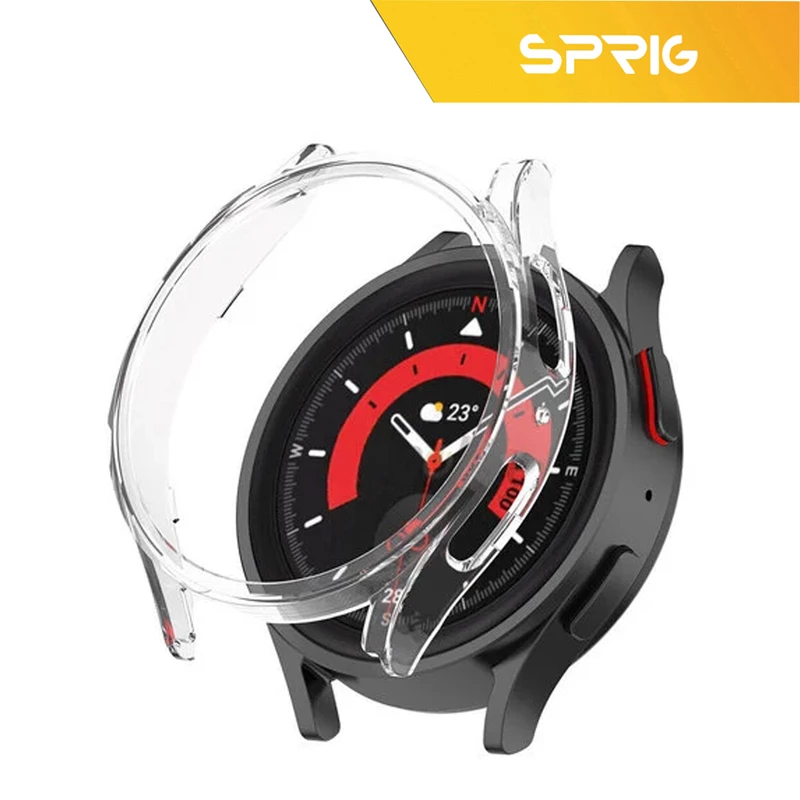 بند اسپریگ مدل Swatch مناسب برای ساعت هوشمند سامسونگ Galaxy Watch 5 Pro 45mm به همراه کاور