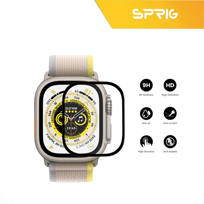 محافظ صفحه نمایش مات اسپریگ مدل MSPG مناسب برای اپل واچ سری Ultra 49 mm