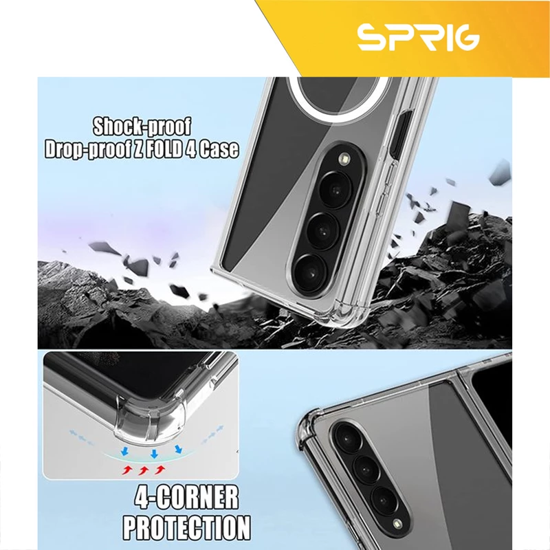 کاور اسپریگ مدل Clear Magsafe مناسب برای گوشی موبایل سامسونگ Galaxy Z Fold 4