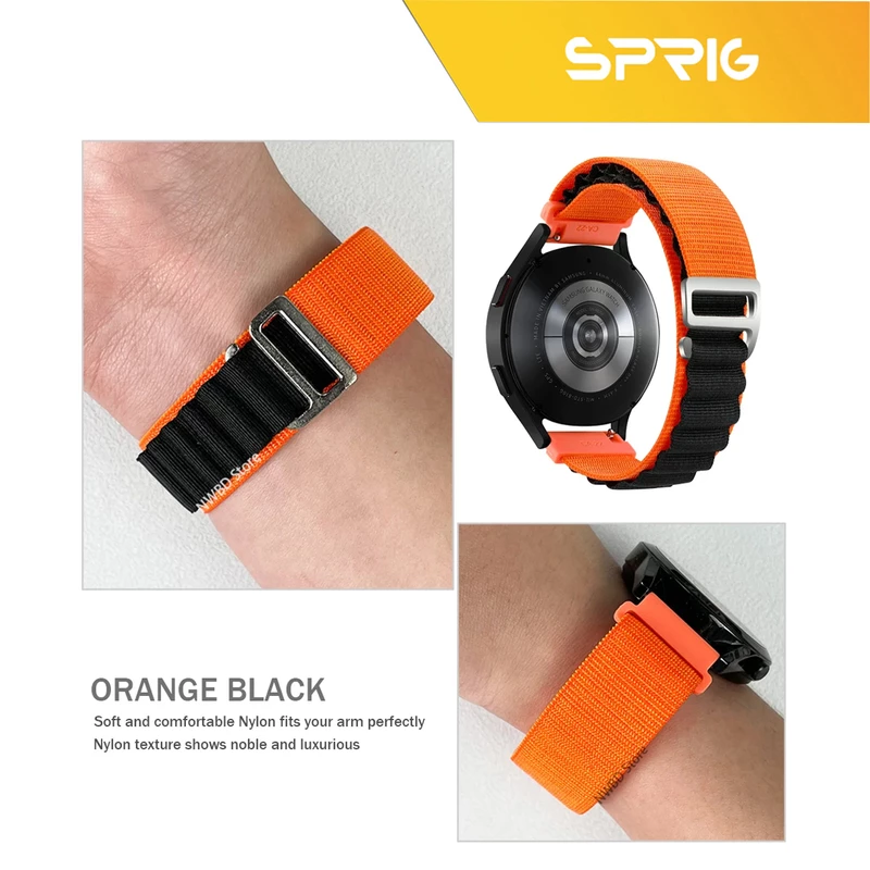 بند اسپریگ مدل Loop Alpine Dual Color مناسب برای ساعت هوشمند سامسونگ Galaxy Watch 5 40mm / Watch 5 44mm / Watch 5 pro 45mm